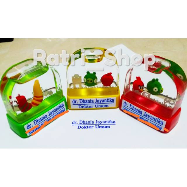 

Stempel Nama NIP DOKTER PERAWAT Water World /Stempel karakter lucu