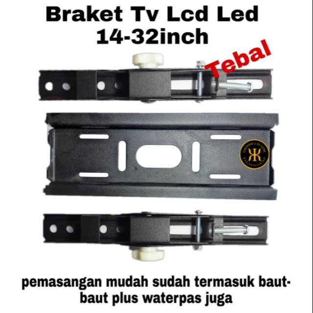 Bracket breket braket tv lcd led monitor Universal 14 sampai 43 Inch