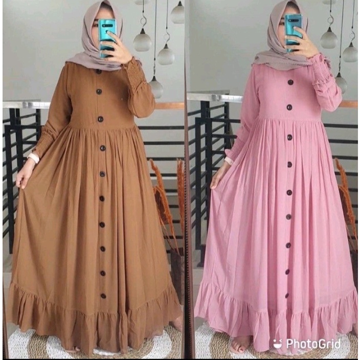 GAMIS MUSLIM WANITA/ DRESS WANITA MUSLIM BAJU WANITA MUSLIM/ WANITA BERHIJAB/ BAJU MUSLIM