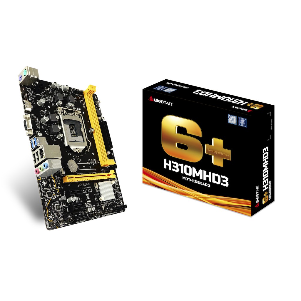 Motherboard Biostar Micro atx h310mhd3 ddr3 lga 1151 intel gen 8 9 h310 sata 3.0 gigabit usb3.1 4k 2k - Mainboard Lga1151