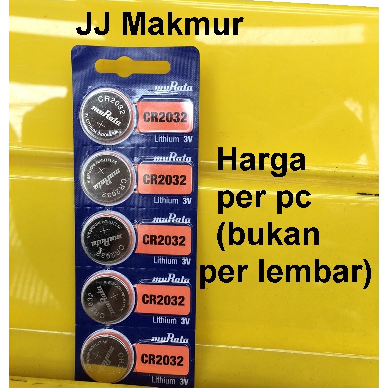 Battery Murata Cr2032 Lithium 3v Original - Baterai Coin Batere Kancing CR-2032 Sony