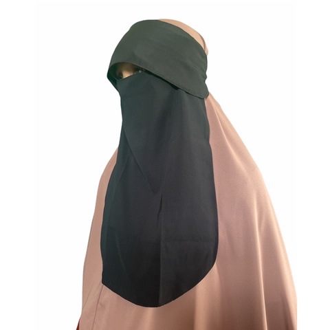 Haura Hijab Syari Cadar Poni Bahan Woolpeach Lux