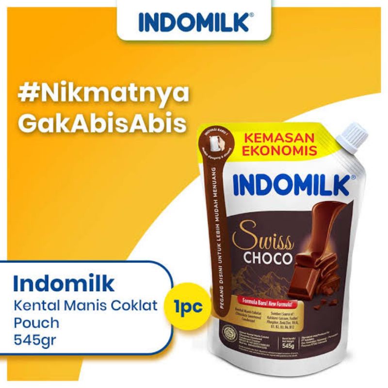 

INDOMILK KKM PUTIH, CHOCO POUCH 454g