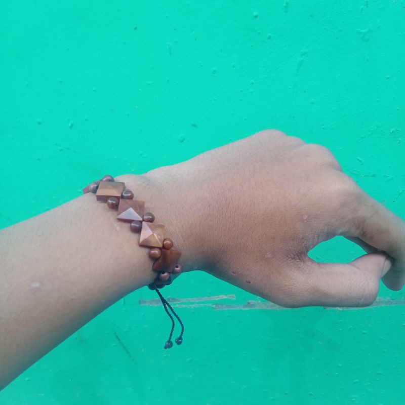 Gelang kaokah Kokka kaukah asli original motif firamid Piramid kincong/Layang