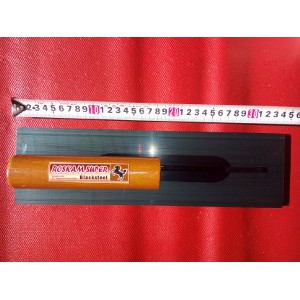 Roskam Super Cap Kuda Jingkrak Gagang Kayu Uk  350 Mm    Trowel Blacksteel Handle Wood Good Quality