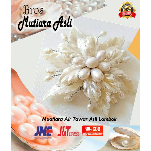 Bros mutiara lombok aksesoris tuspin  jilbab wanita  BS 013