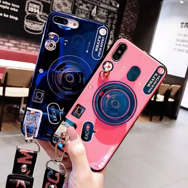 Case Camera Tali Panjang C15 C12 C11 A92 A52 A31 A9 A5 2020 F11 A1K A3S F9 A7 A5S A12 Realme5 5i C2