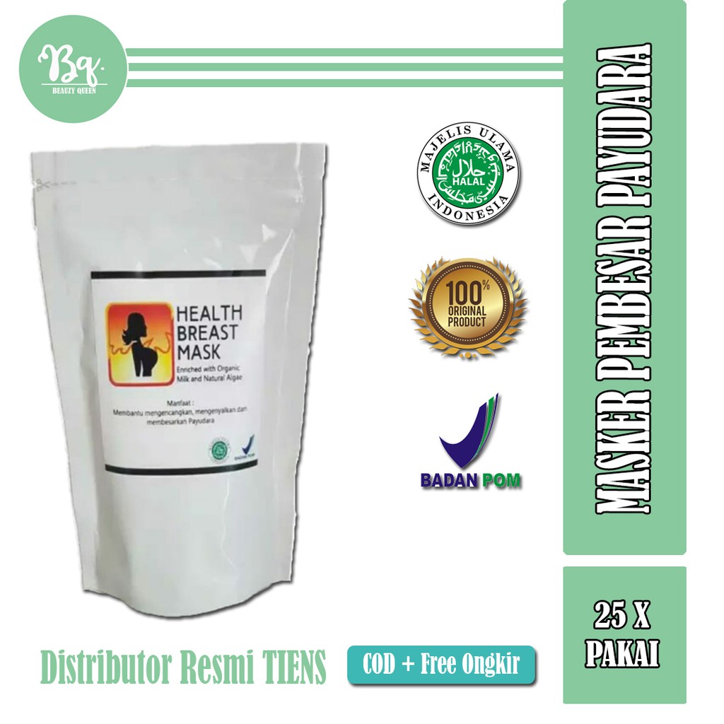 HEALTH BREAST MASK (25X) Masker Serum Pembesar dan Pengencang Payudara HerBAL/ PERFECT BREAST MASK