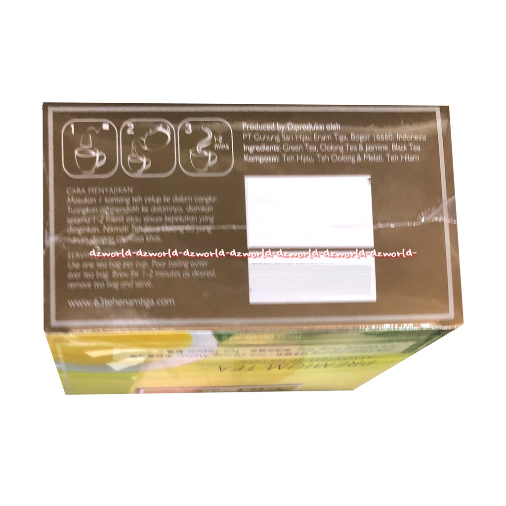 Teh Enam Tiga 63 Premium Tea Assorted 20teh Celup Teh Hijau Green Tea Jepang