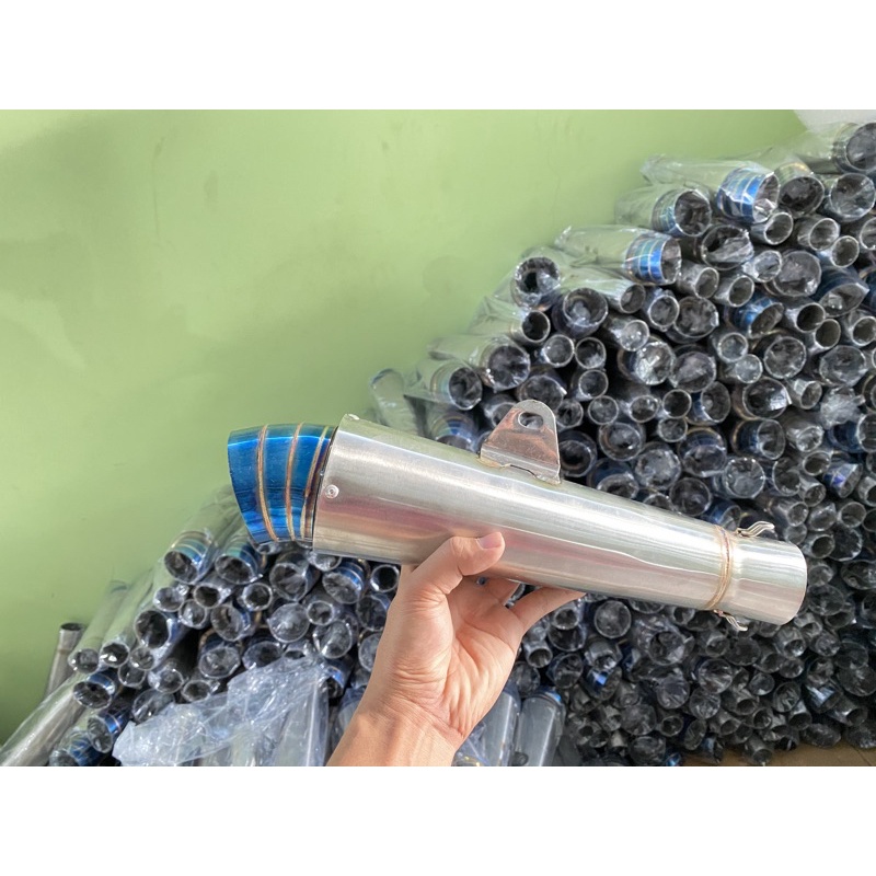 knalpot jiksaw polos ujung blue murah Bkn dpj bss cts rps