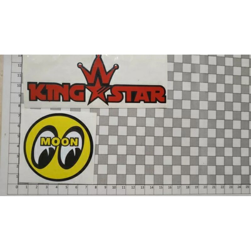 

stiker moon eyes kuning 7cm