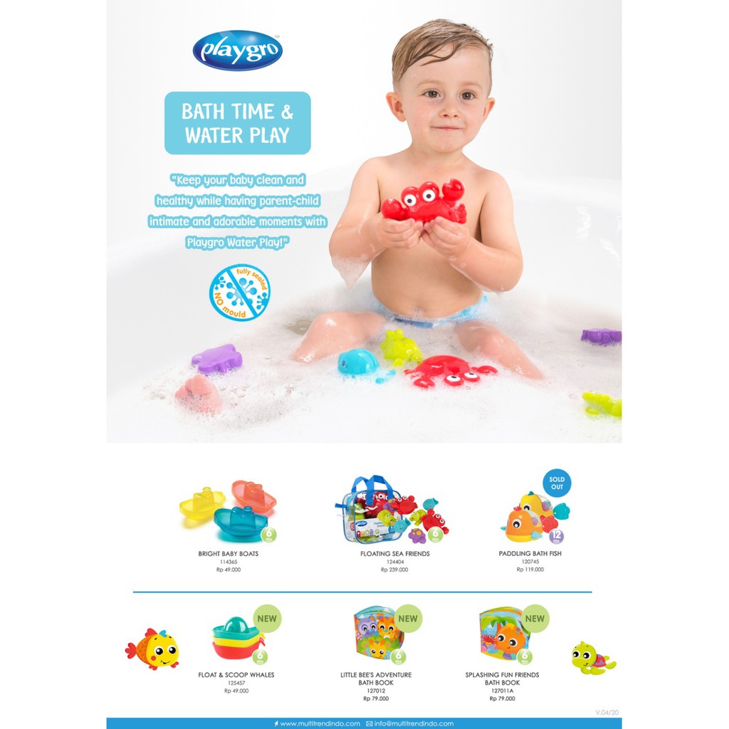 Playgro  Floating Sea Friends Bath Toys - 124404