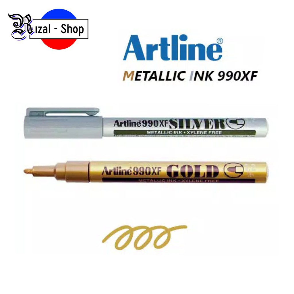 

ARTLINE 990XF Spidol/Marker Metallic Ink Gold/Silver
