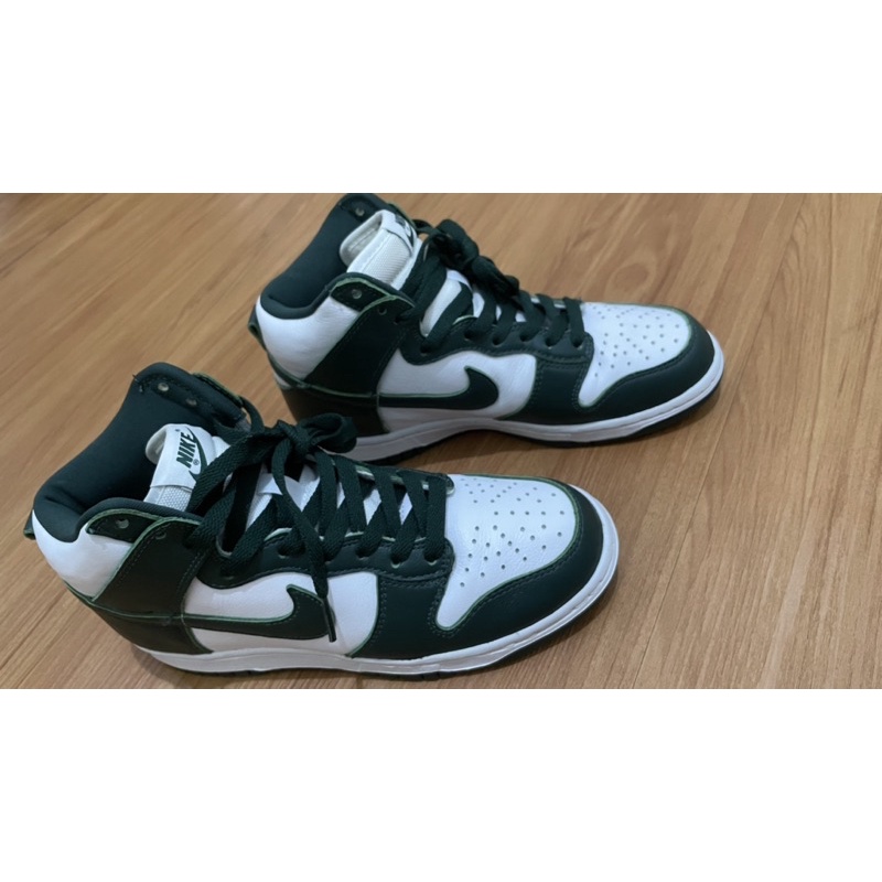 NIKE DUNK HIGH SPARTAN GREEN sz 38