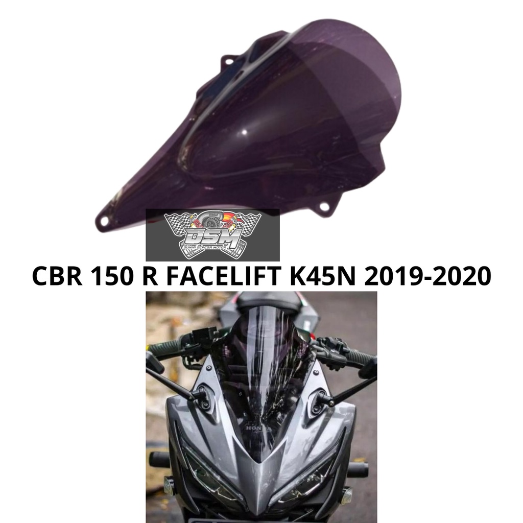 Visor Cbr 150r Facelift K45N 2019-2020 Windshield Cbr 150r Facelift K45N 2019-2020