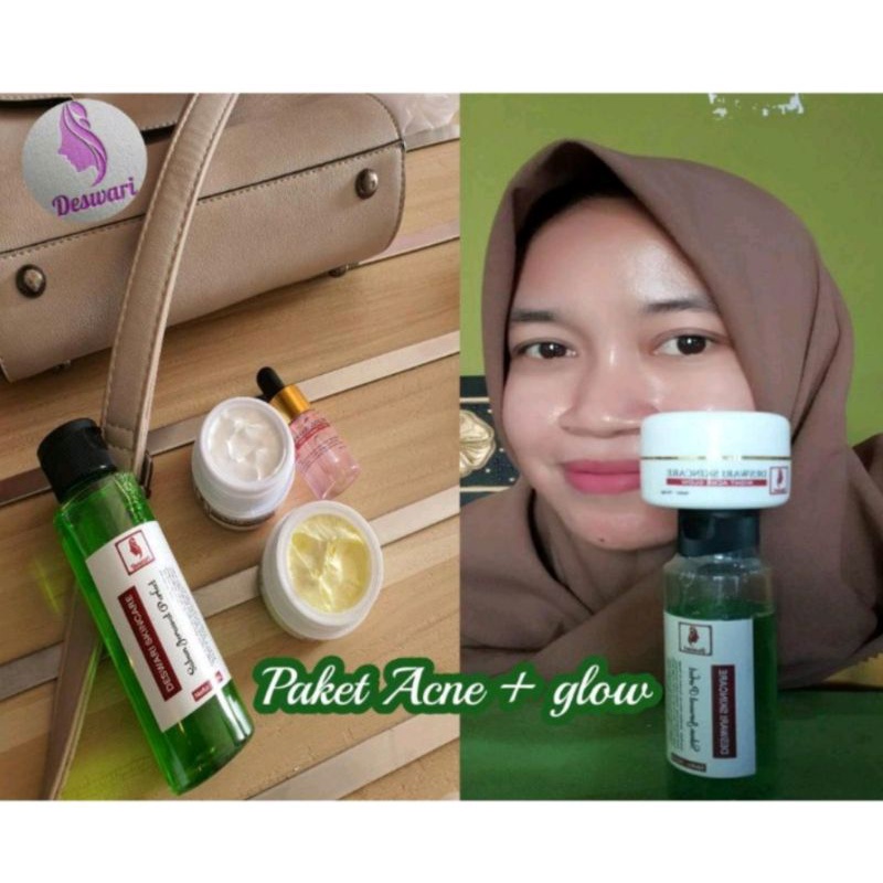 Deswari skincare paket acne & glow