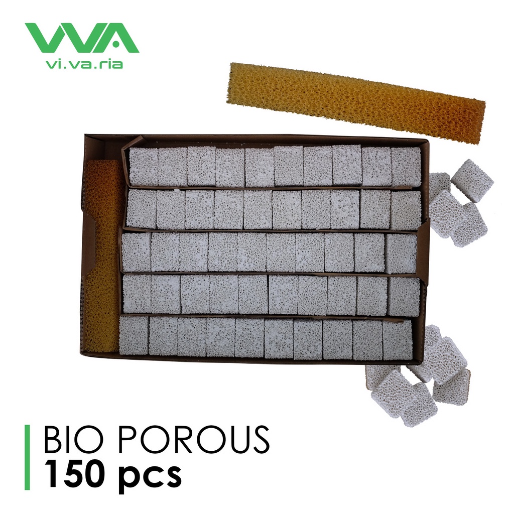 Vivaria Bio Porous isi 150pcs (Media Bakteri/Rumah Bakteri Aquarium) untuk Air Laut dan Tawar