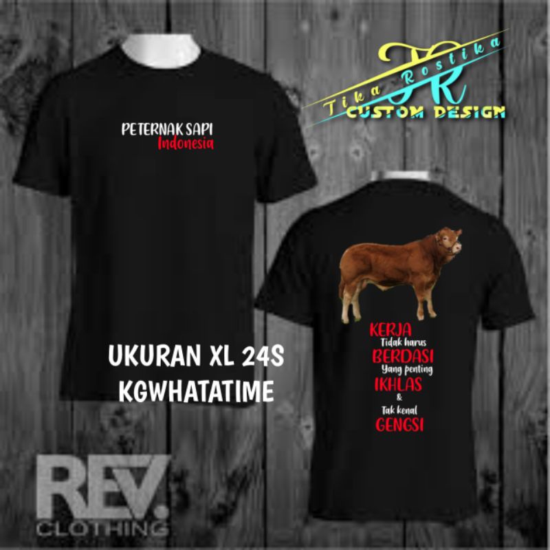 KAOS PETERNAK SAPI KAOS BOS MUDA