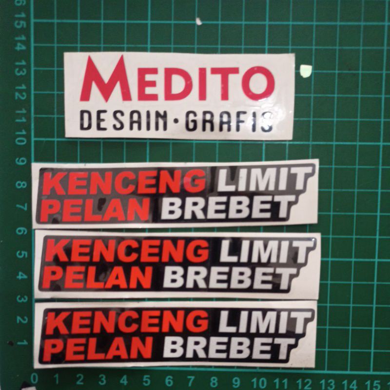 kenceng limit pelan brebet