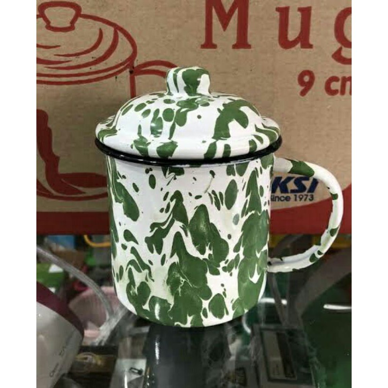MUG LURIK TUTUP 9 CM/MUG BLIRIK/MUG SENG BLIRIK