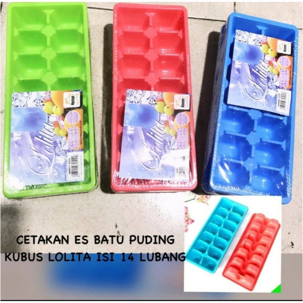 CETAKAN 14 CUBE ES BATU PUDING KUBUS TERMURAH