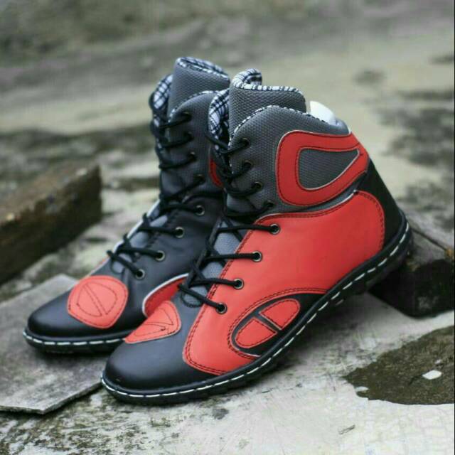 Sepatu pria touring drag bikers VERCY BOOT