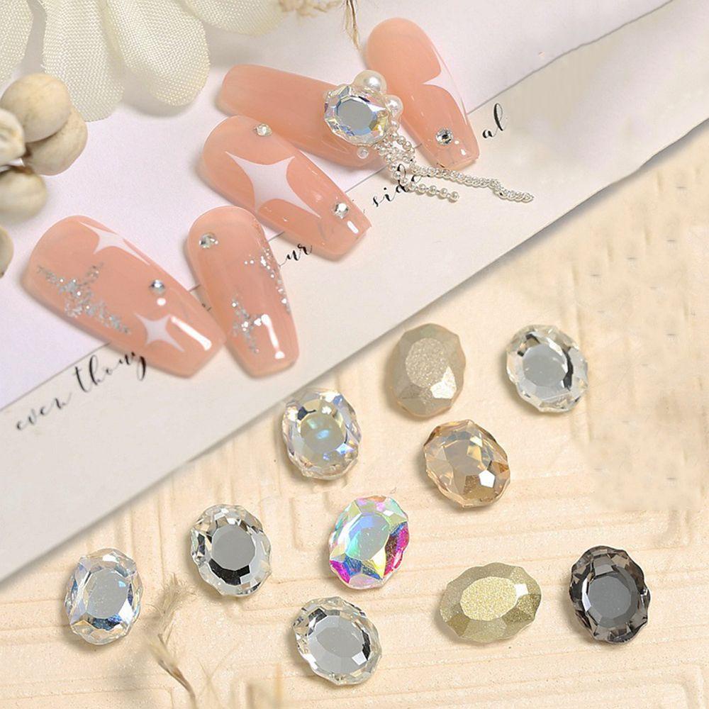 Mxbeauty 3D Nail Art Dekorasi Pesona Shiny Symphony Diamond Permata Perhiasan Kuku DIY