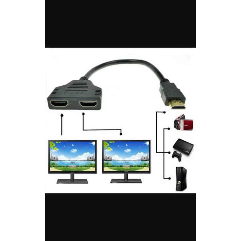 DVR HD untuk 2 TV HDMI cabang 2 - HDMI SPLITER 2 PORT Kabel