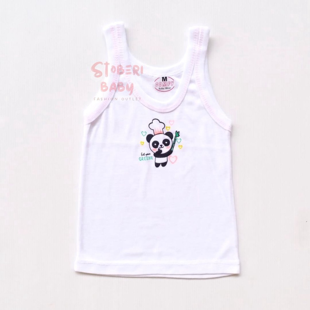 stoberi baby - COMFY KAOS SINGLET MOTIF ANAK kaos dalam oblong anak laki2 dan perempuan newborn-3thn NEW