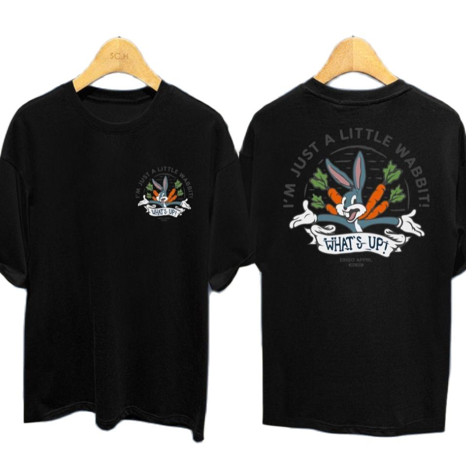 Kitting  _ KAOS T-SHIRT ATASAN PRIA/ BAJU KAOS MEMPHIS ORIGINS BUGS BUNNY RABBITS /KAOS tokyo jepang