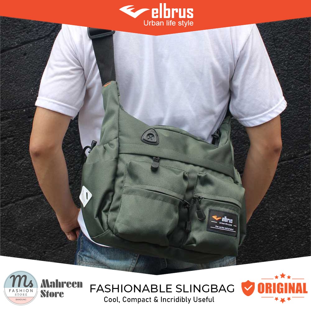 Tas Selempang Besar Pria Tas Slingbag Pria - Elbrus TL 800