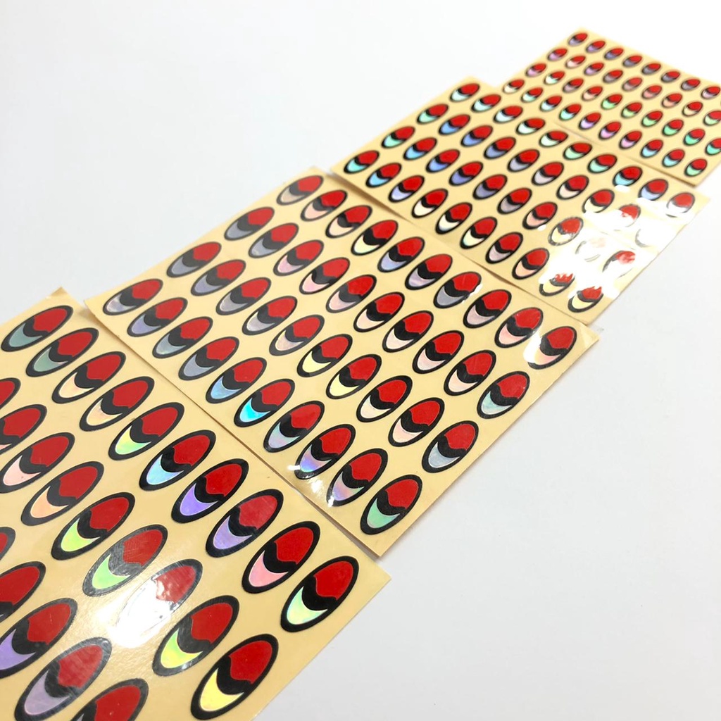 Sticker Mata Ikan 2D holografix