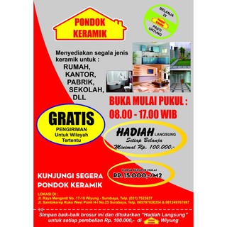 Cetak Brosur Art Paper Uk A6 1 Sisi Full Warna Murah Cetak Brosur Art Paper Uk A6 1 Sisi Full Warna Murah