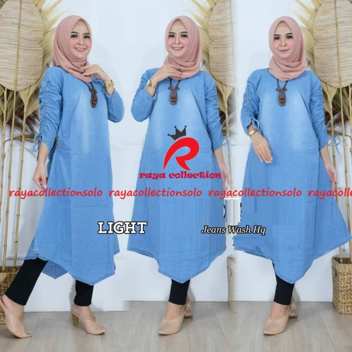 MEIDINA TUNIK /TUNIK JEANS NINEA TUNIK WANITA