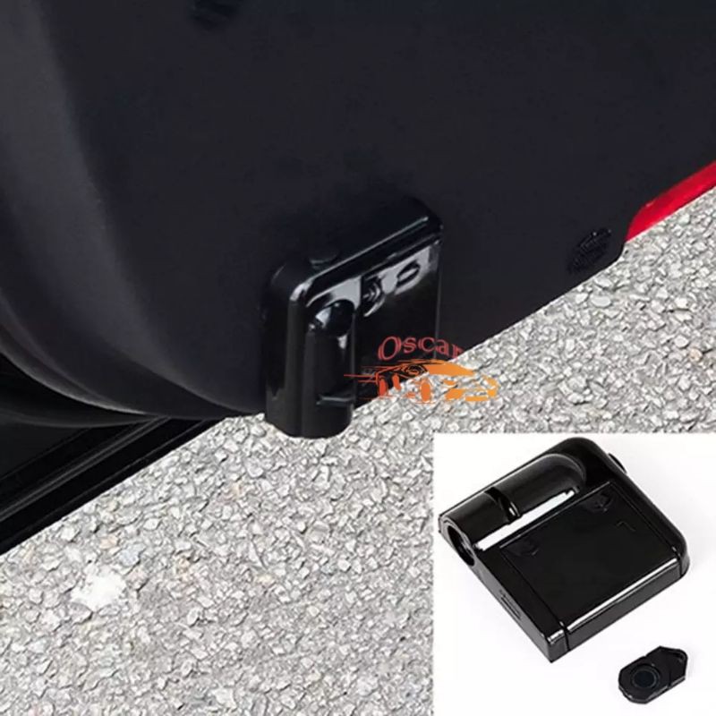 Lampu LED Logo Sorot Proyektor Pintu Mobil Car Door Portable Battery Welcome Shadow Light