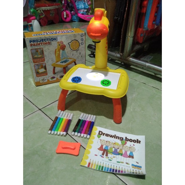 mainan anak projector painting mini