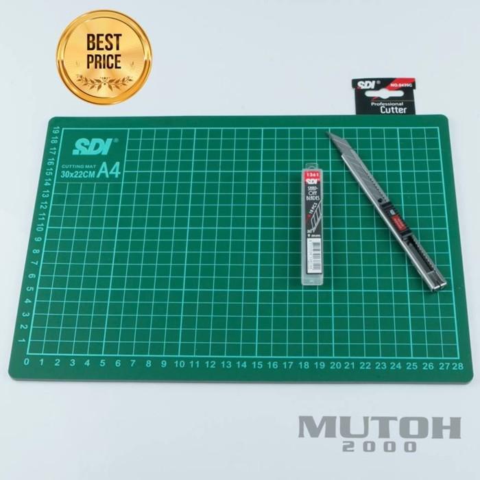 

Cutting Paper Cutting Mat Sdi A4 + Professional Cutter 0439C + Refill 1361