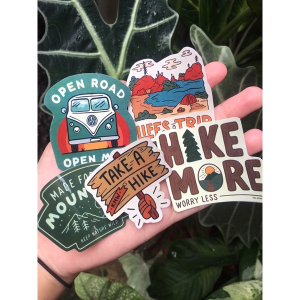 

(STARLY) STIKER HIKING/ STIKERPUMCAK/STIKERGUNUNG/STIKERANAKGUNUNG/GUNUNG/STIKER