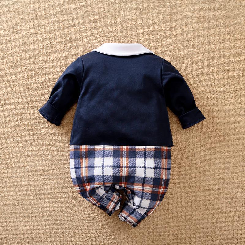 [COD] jumper anak usia 2 tahun motif tuxedo kotak navy premium import anak laki laki brownieground