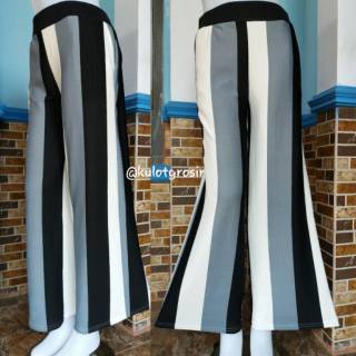  PALING LAKU Celana  kulot  Motif SALUR Mat crepe  bahan  