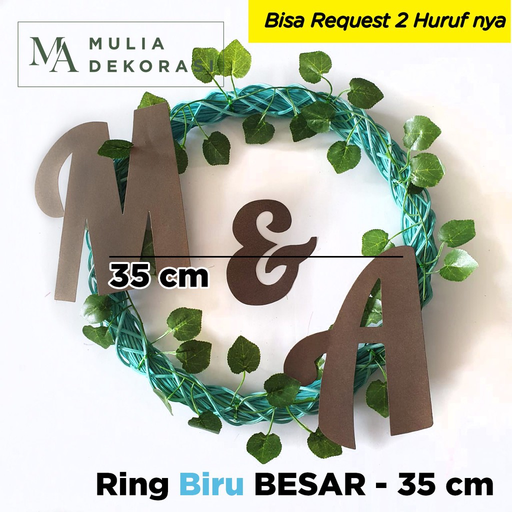 Lingkaran Rotan Dekorasi Ring Rotan Backdrop Hiasan Bunga dan Daun Rambat Nikahan Wedding Lamaran