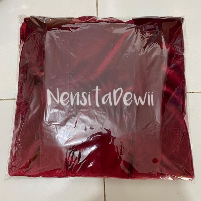 Kebaya Bludru Kartini / Kebaya Hijab Leher V (Bahan Tebal)-Maroon