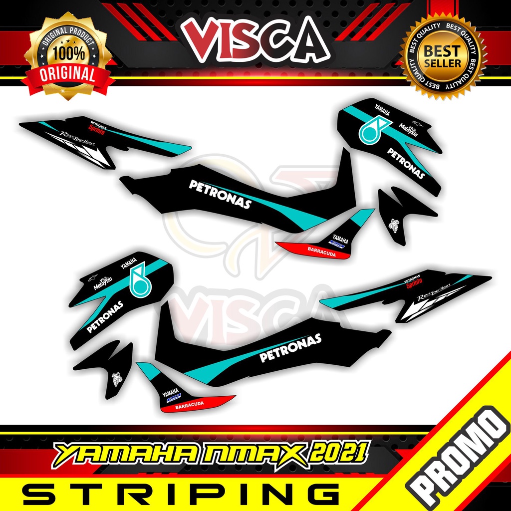 Striping Nmax 2021 - Stiker Sticker Striping Variasi Lis Yamaha Nmax New 2021 Petronas