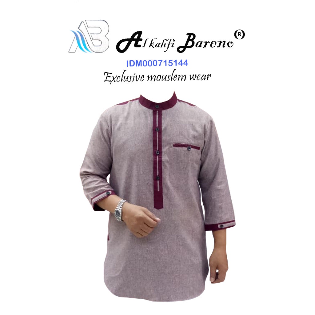 Baju Koko Pakistan Kurta Al qadr/AB Alkahfi Bareno