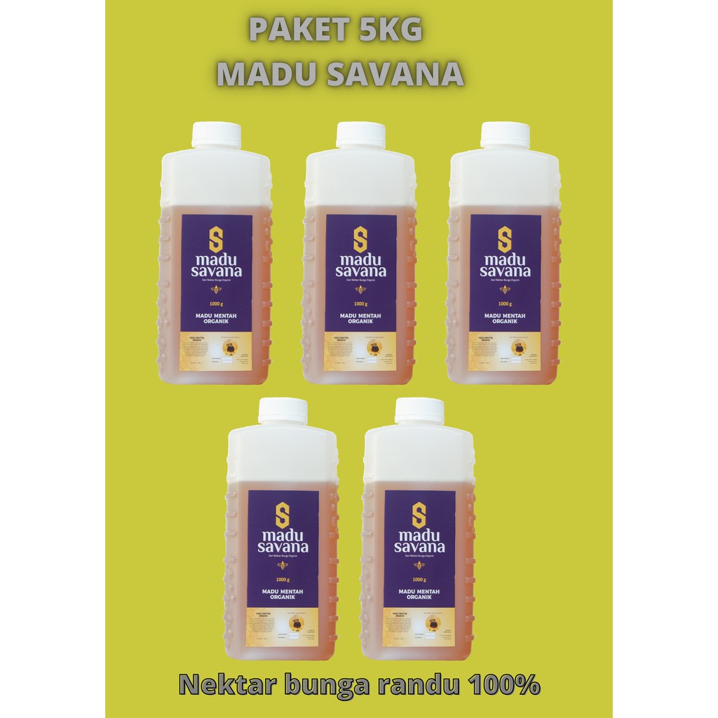 

Promo paket 5kg madu savana murni 100%