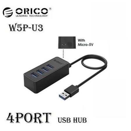 USB Hub 4 Port W5P-U3 Orico USB3.0 Kabel 1meter