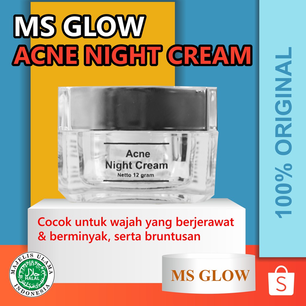 MS GLOW Acne Night Cream Original