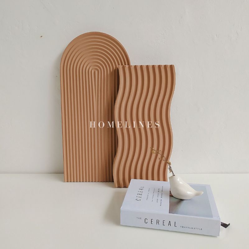 Arch Tray Aesthetic | Baki Properti Foto | Korean Coaster | Nampan Korea- Tatakan Gelas | Home Desk Decor