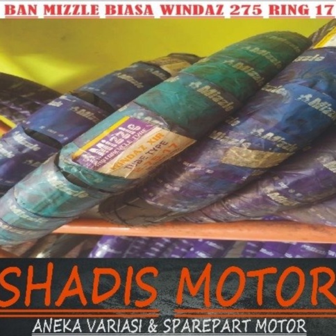 Ban Motor Merk Mizzle Biasa Tipe WINDAZ Ukuran 275 Ring 17 Ban Motor Tubetype
