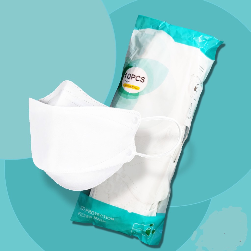 Masker DUCKBILL 3 Ply 1 ( kotak Isi 50 Pcs) DUCBIL-KF94 PUTIH 10 PCS